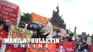 Protesters commemorate the 37th anniversary of EDSA People Power Revolution [upl. by Jezabel]