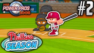 MLB Power Pros 2008 Season Mode  Philadelphia Phillies  EP2  SLUGGIN [upl. by Renraw4]