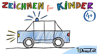 Auto Zeichnen  Tobis Malschule  4  Malen und Zeichnen lernen für Kinder [upl. by Haletky989]