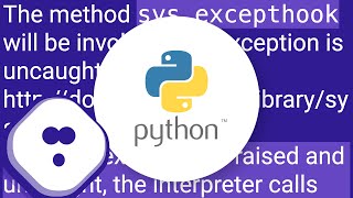 Logging uncaught exceptions in Python [upl. by Noizneb]