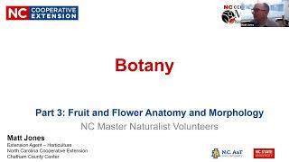 Master Naturalist Botany Preclass Part 3 Reproductive Morphology [upl. by Ettegroeg]