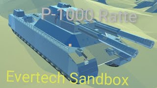 P1000 Ratte tank in evertech sandbox [upl. by Aziul]