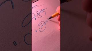 How to learn your name Signature short trending calligraphy signature [upl. by Ecnerat405]