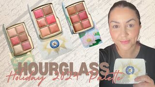 HOURGLASS HOLIDAY 2024 PALETTE EVIL EYE SWATCHES REVIEW Ambient Lighting Edit [upl. by Ahsiral541]