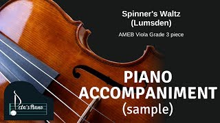 Spinners Waltz Lumsden  Piano Accompaniment sample [upl. by Atteuqram]