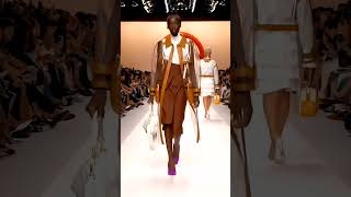 Fendi backstage vs Runway model ytshorts viral [upl. by Alvita]