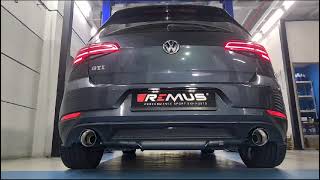 REMUS SPORTS EXHAUST SYSTEMS VOLKSWAGEN GOLF GTI MK75 CATBACK HOMOLOGATED SPORTS EXHAUST SYSTEM [upl. by Balf]