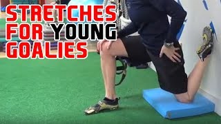 Goalie stretches for young goalies [upl. by Anasus]