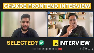 35 Years Experienced Best Javascript Interview  Chakde Frontend Interview EP  02 [upl. by Germayne679]