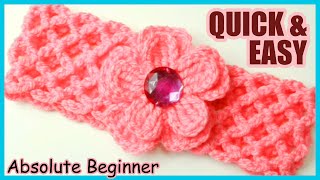 Super EASY  Beginner Friendly  CROCHET BABY HEADBAND  FREE CROCHET PATTERN [upl. by Imuy]