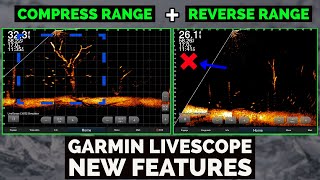 NEW COMPRESS RANGE amp REVERSE RANGE  Garmin Livescope Update [upl. by Olshausen]