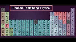 The NEW Periodic Table Song 2017 LYRICS [upl. by Richardo]