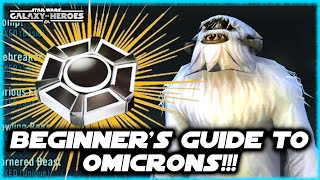 Beginners Guide to OMICRONS in Star Wars Galaxy of Heroes [upl. by Ulberto337]