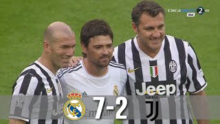 Real Madrid Legends Zidane Figo R CarlosSeedorf  vs Juventus Nedved DavidsVieri [upl. by Airetnahs332]