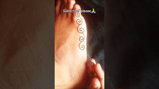 New simple feet mehandi design 2024simple mehandi designytshorts viralvideo​shorts​shortsvideo​ [upl. by Ailugram]