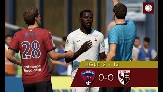 FC METZ RP ☨12 Résumé Clermont Foot  FC Metz Ligue 2J3 [upl. by Annayr]