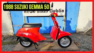 1988 Suzuki Gemma 50  Vintage Scooter Review and Ride Experience [upl. by Adnawuj]