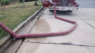 Laurel volunteer fire department filling up the tank of 104 [upl. by Brear371]