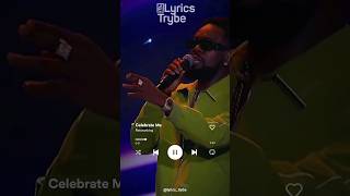 Patoranking  Celebrate Me Lyrics lyricstrybe [upl. by Eremaj]