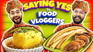 Saying YES to Food Vloggers For 24 Hours 😱 GUJARAT EDITION [upl. by Kearney]