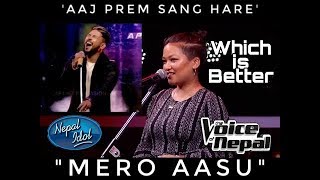 Mero Aasu  Bikram Baral vs Yankee Yolmo  The voice of nepal vs Nepal idol 2019 [upl. by Euphemia]