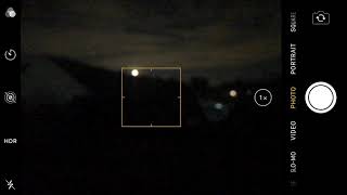 iOS Apple iPhone 7 Plus Camera  Screen Recorder  Full Moon in London night sky UK [upl. by Atinhoj]