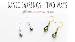 Learn to make simple earrings  the right way [upl. by Ojahtnamas]