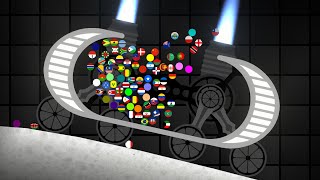 The Transporters  Survival Marble Race [upl. by Esiuqram549]