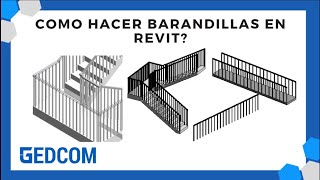 Como modificar una Barandilla dentro de Revit [upl. by Tnemelc]