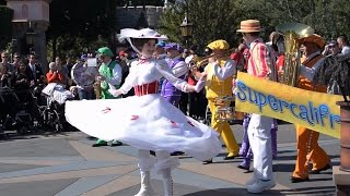 Chimney Sweep With Mary Poppins Bert amp The Pearly Band Disneyland Park [upl. by Sayette149]