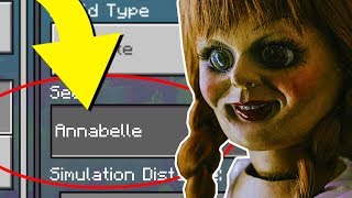 Minecraft quotANNABELLEquot World Scary Annabelle Doll 3AM Challenge Minecraft Seed [upl. by Arihday271]