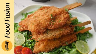 Crispy Chicken Skewers Recipe by Food Fusion Ramzan Special Recipe [upl. by Warrick767]