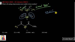 Which will undergo deprotonation most readily in basic medium [upl. by Saihttam]