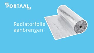 Radiatorfolie aanbrengen [upl. by Cima]