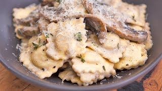 Chicken and Mushroom Ravioli with Creamy Fungi Sauce featuring Adam Swanson in Everyday Gourmet [upl. by Richey530]