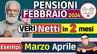 ✅ PENSIONI FEBBRAIO 2024 ➡ NOVITà VERI NETTI MARZO APRILE 📊 taglio IRPEF AUMENTI trattenute RITIRO [upl. by Aihsyla]