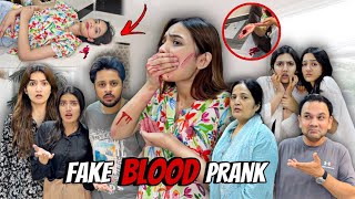 FAKE BLOOD PRANK with my Family😂Sab Ghar Walay Dar Gaye 😰 sistrology [upl. by Marjorie391]