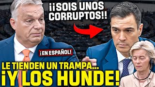 VIKTOR ORBÁN ¡¡EN ESPAÑOL FRENA EN SECO la ENCERRONA de SÁNCHEZ y VON DER LEYEN😱¡¡Y LOS HUNDE😱 [upl. by Rainwater]