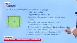 6221Klasa 6 MatematikÃ«  Paralelogrami dhe llojet e paralelogrameve [upl. by Talie]