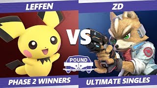 Pound 2019 SSBU  TSM Leffen Pichu VS Demise ZD Fox Smash Ultimate Phase 2 Winners [upl. by Ahsienauq]