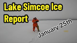 Lake Simcoe Ice Report January 25 2024 [upl. by Nate]