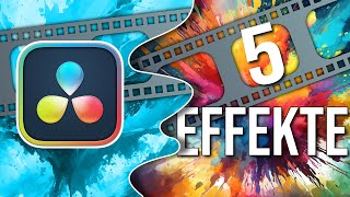 5 Kostenlose Video Effekte für DaVinci Resolve  Tutorial Deutsch [upl. by Searcy]