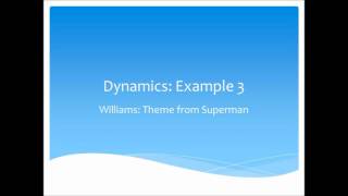 Dynamics Examples [upl. by Lehcor611]