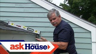 How to Install a Rain Gutter  Ask This Old House [upl. by Hafirahs]