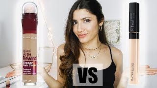 FIT ME vs AGE REWIND ¿CUÁL ES MEJOR Manchas acné y ojeras  Niki Mayo [upl. by Sivat529]