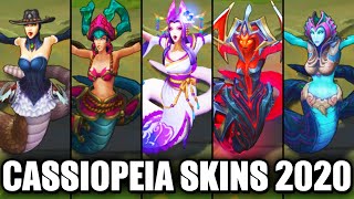 All Cassiopeia Skins Spotlight 2020 League of Legends [upl. by Drofdarb]