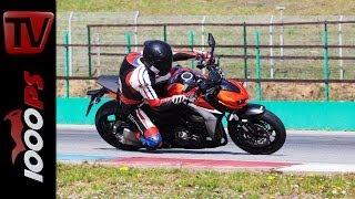 Kawasaki Z1000 2014  Racetrack Test  Action Onboard Fazit [upl. by Dercy]