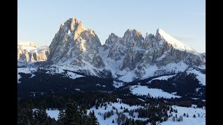 Skiing Seiser Alm  Ortisei Dolomites  Italy 012019 [upl. by Gilberta865]