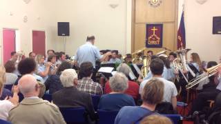 Aberystwyth Silver Band playing at Salvation Army July 14th 2015 [upl. by Kile331]