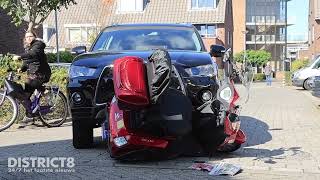 Man in scootmobiel aangereden door auto Zonnebloemstraat Wateringen [upl. by Tadich625]